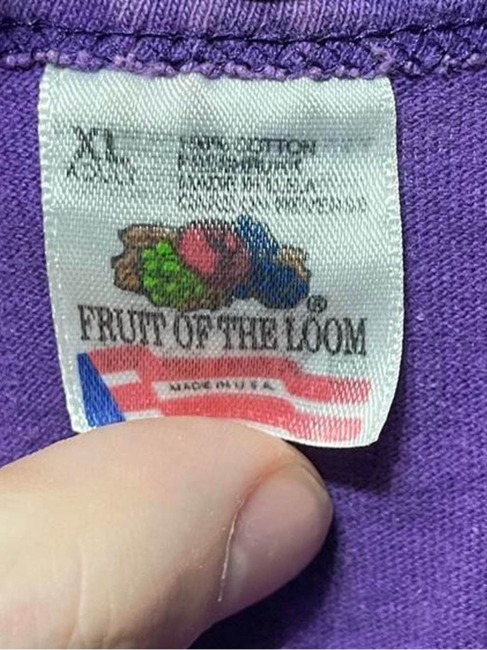 vintage 80s 90s plain blank purple made in USA sleeveless muscle shirt tank top - Picture 3 of 6